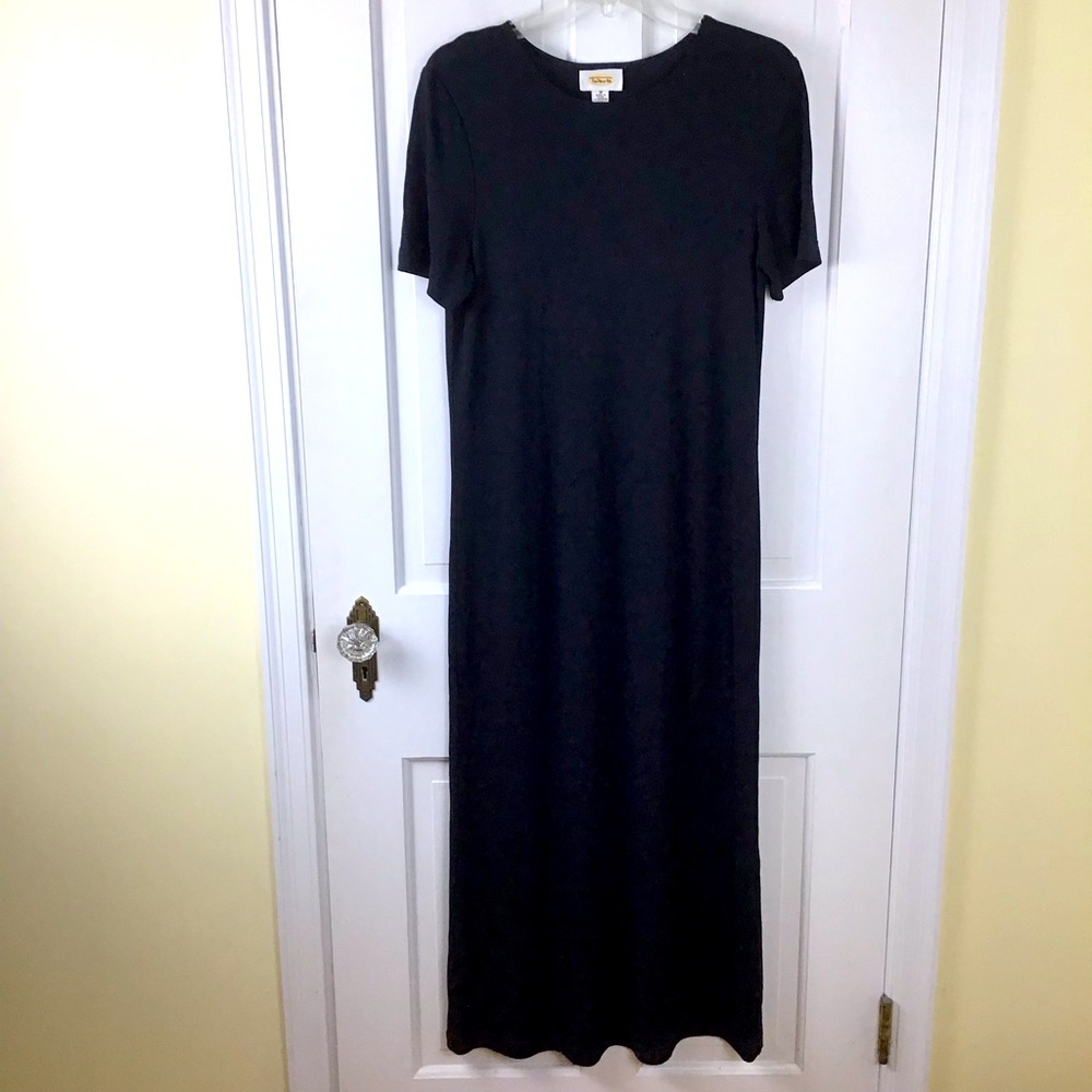 Vintage Talbots Black Maxi Dress